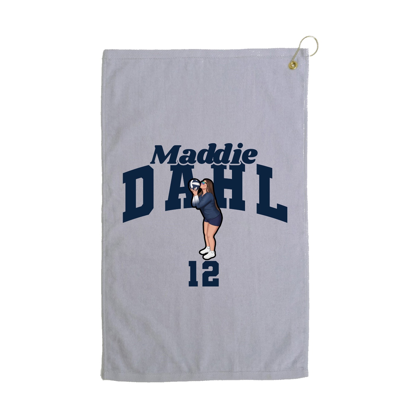 Golf Towel — Signature Arch in Grey