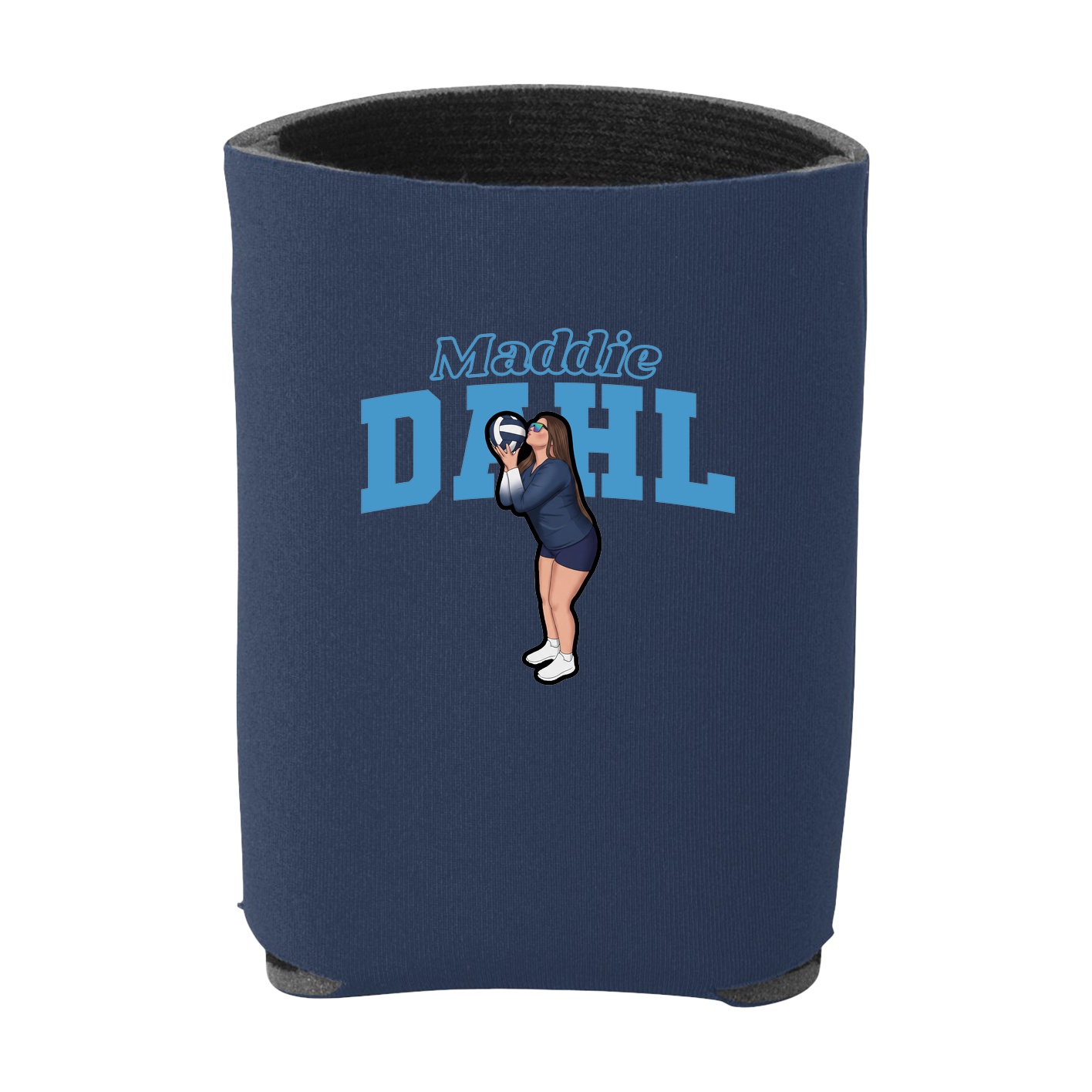 Can Holder — Name Arch in Navy