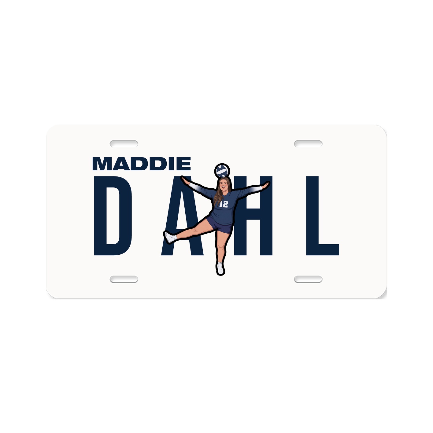 License Plate — Player Name in Classic