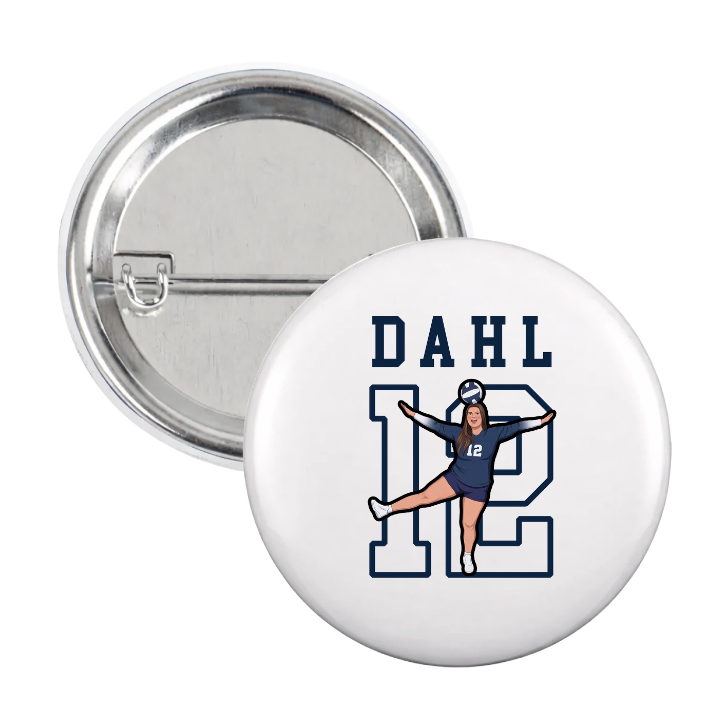 Game Day Button — Shirsey in White
