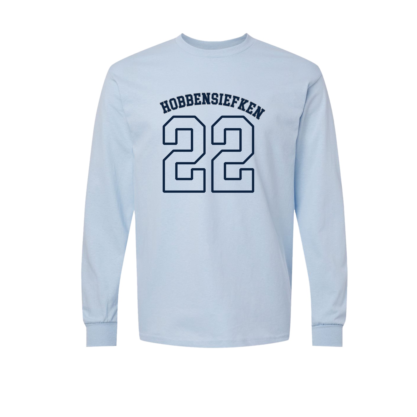 Long Sleeve Tee — Shirsey Arch in Light Blue
