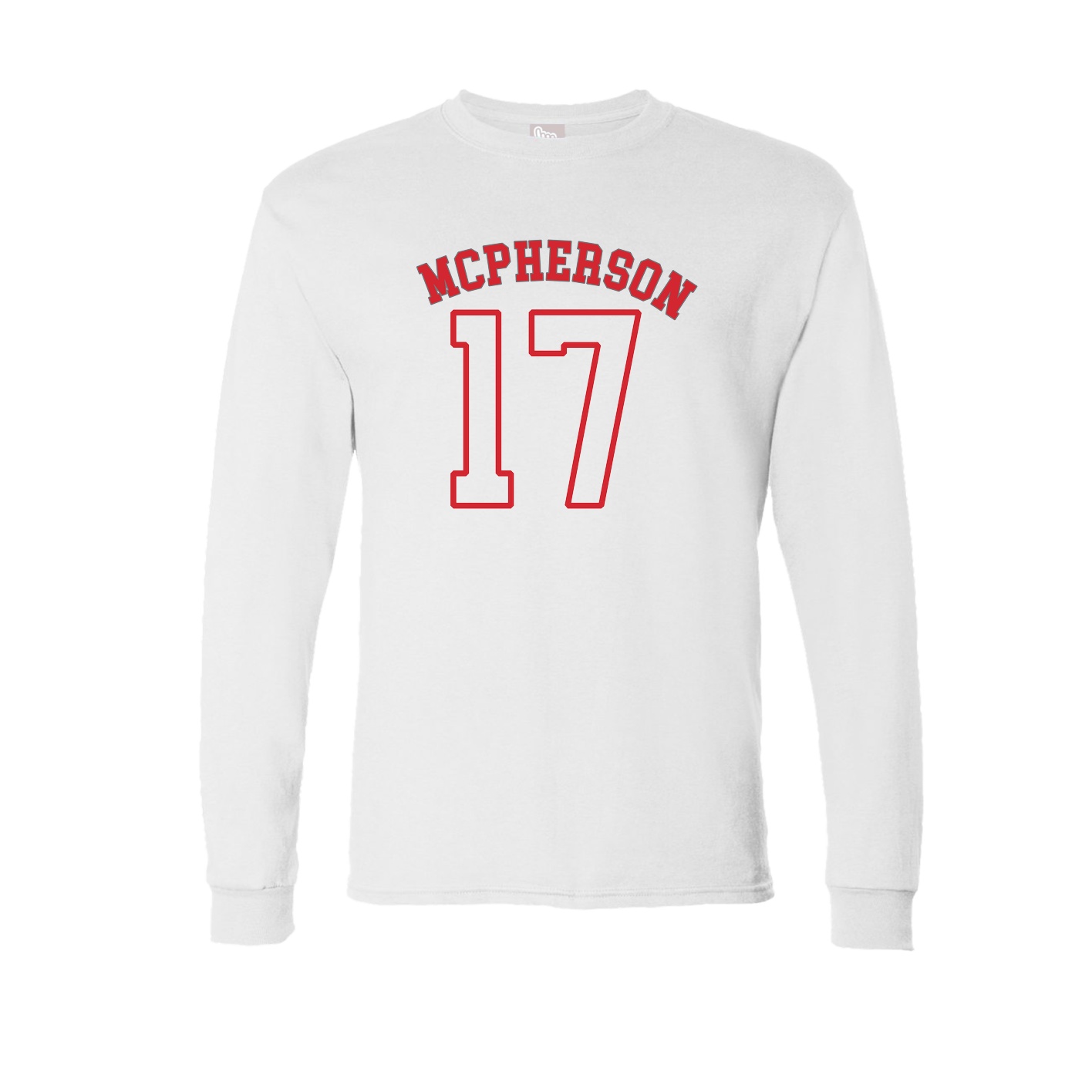 Long Sleeve Tee — Shirsey Arch in White