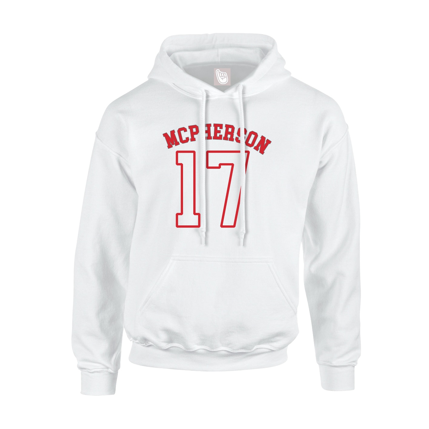 Youth Hoodie — Shirsey Arch in White