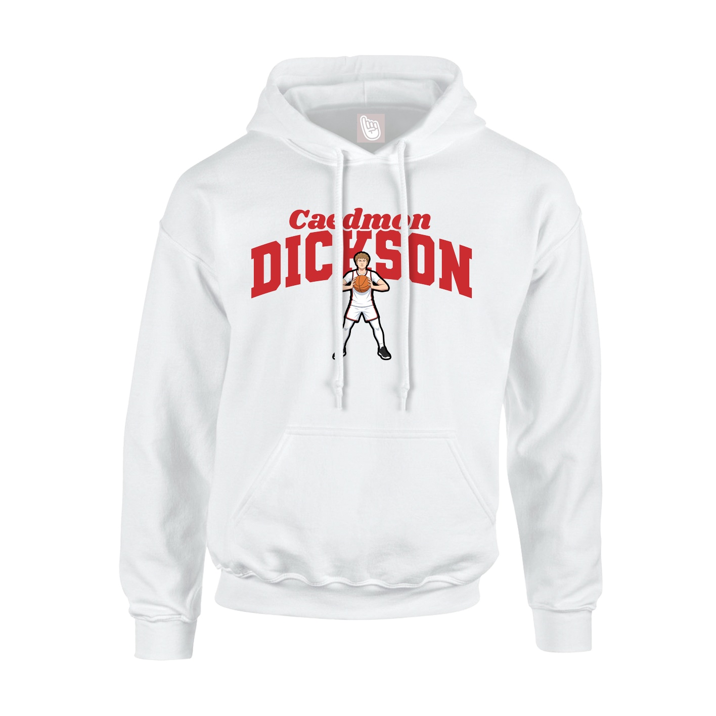 Youth Hoodie — Signature Arch in White