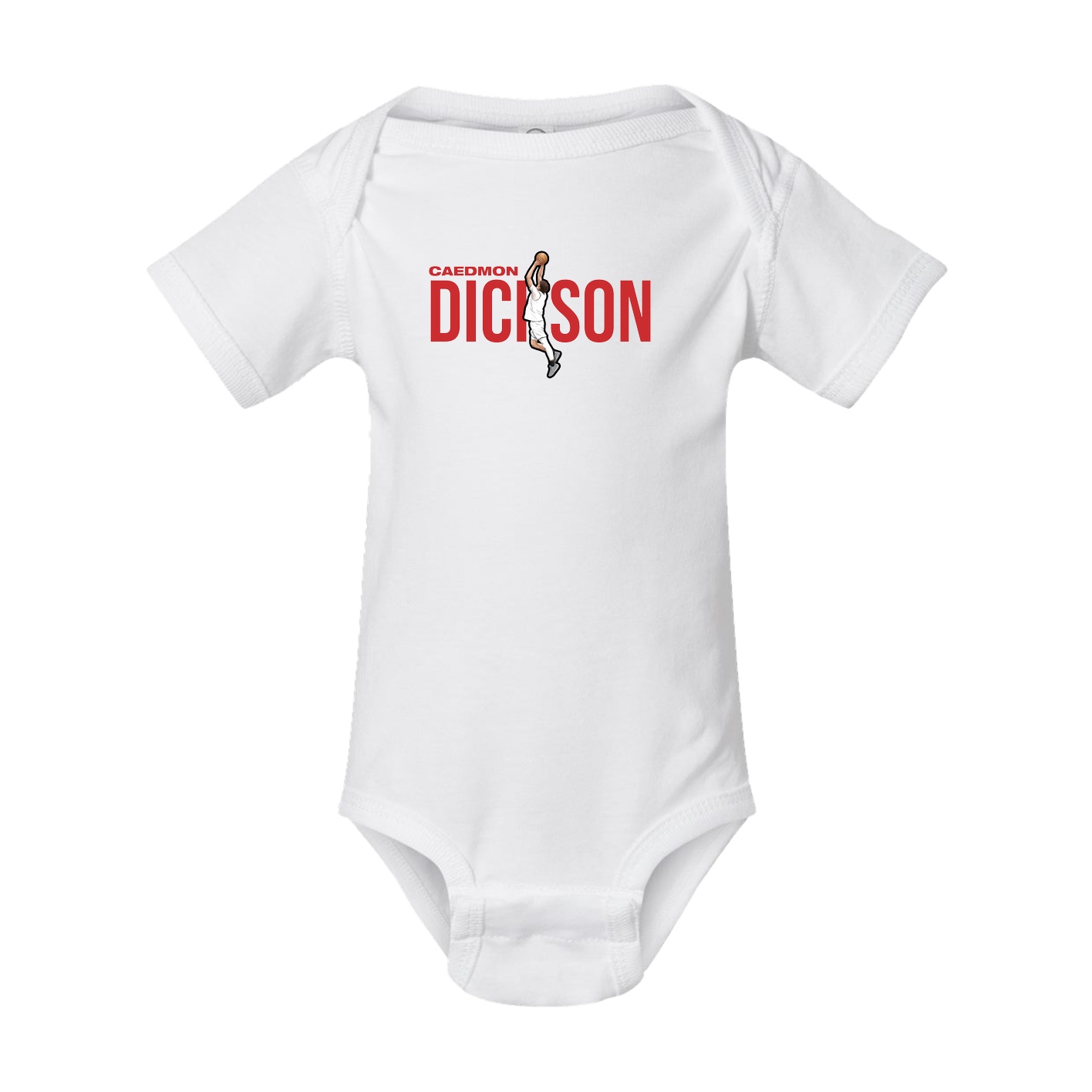 Baby Onesie — Player Name in White