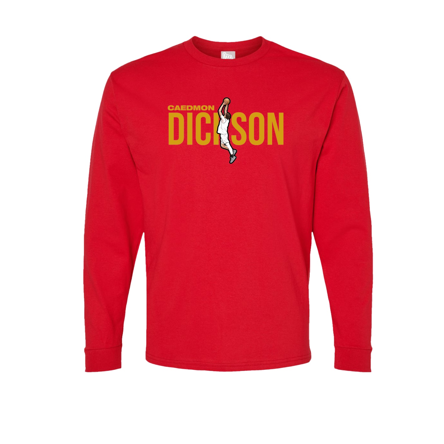 Long Sleeve Tee — Player Name in Red