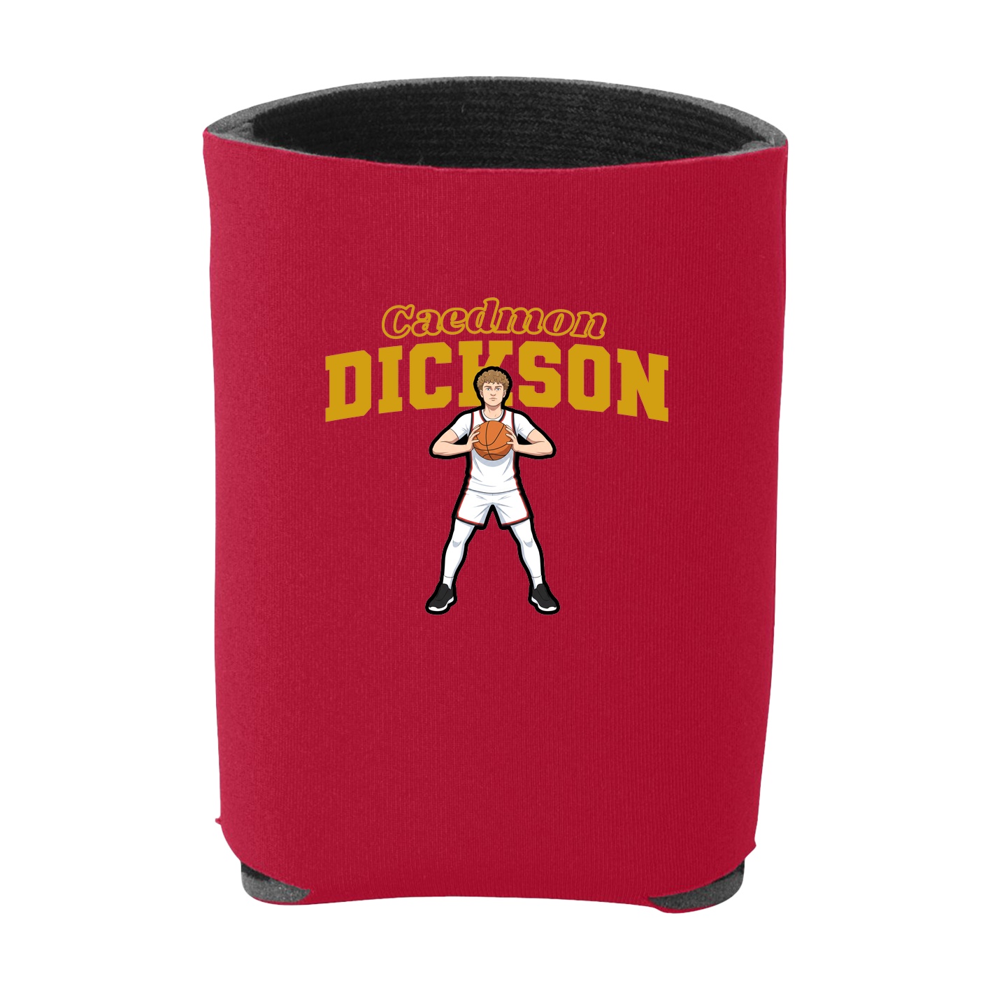 Can Holder — Name Arch in Red