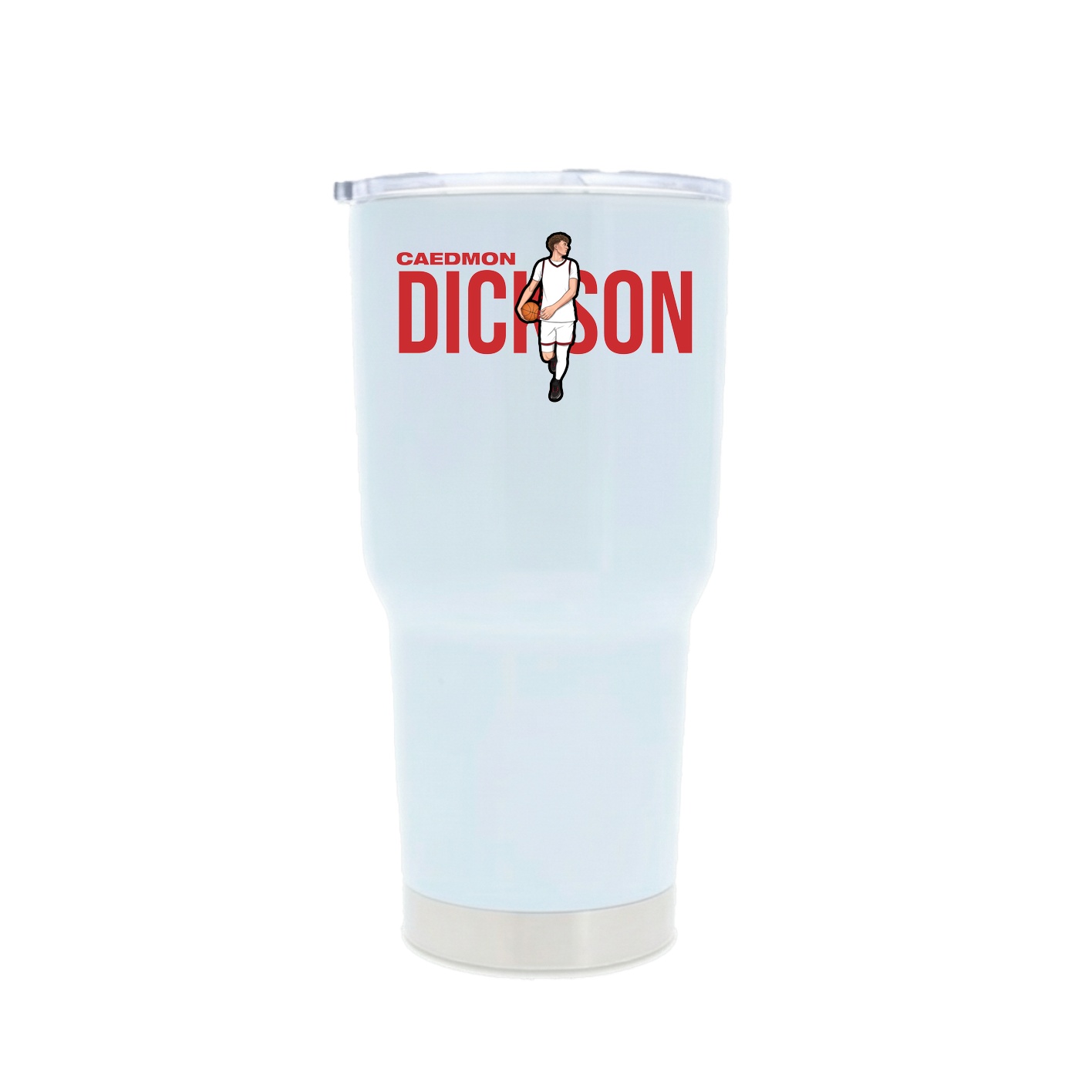30oz Stainless Steel Tumbler — Player Name in White