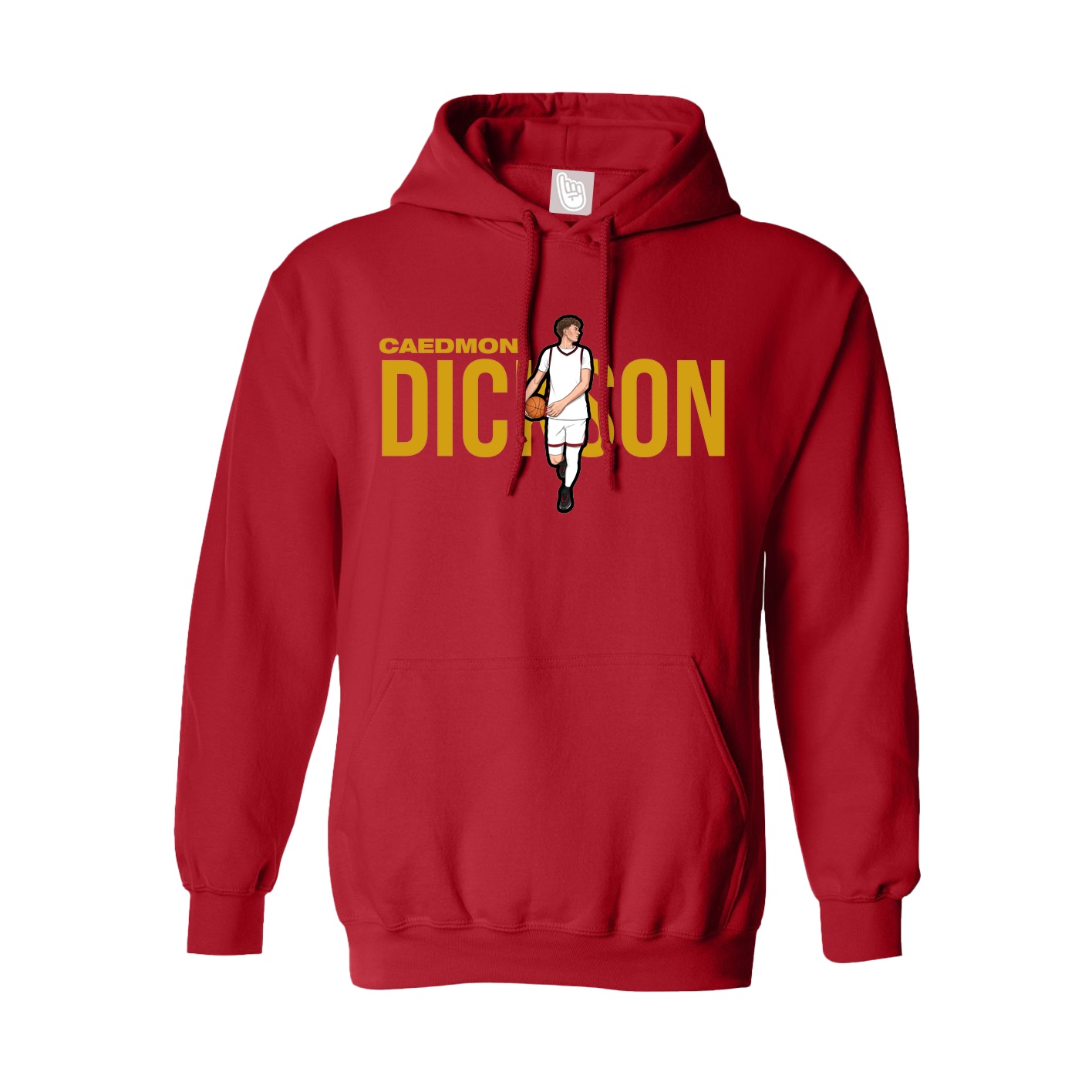 Hoodie — Player Name in Red