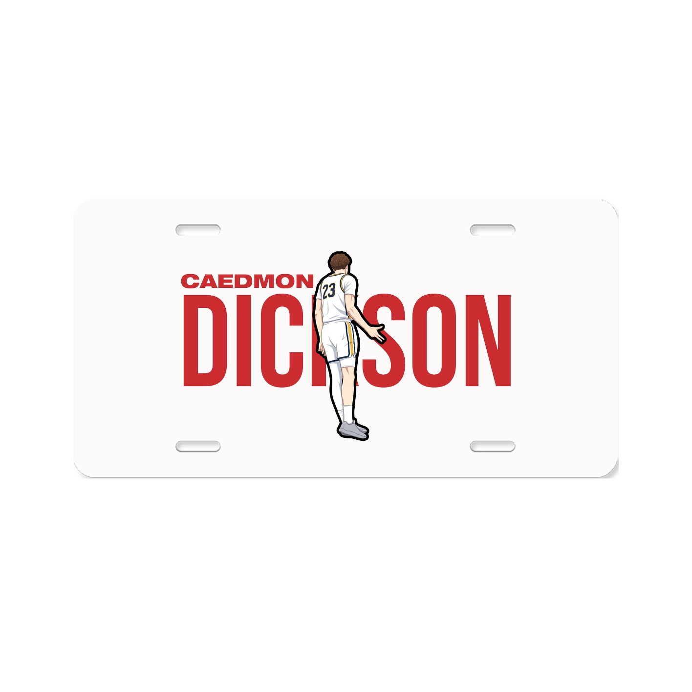 License Plate — Player Name in Classic