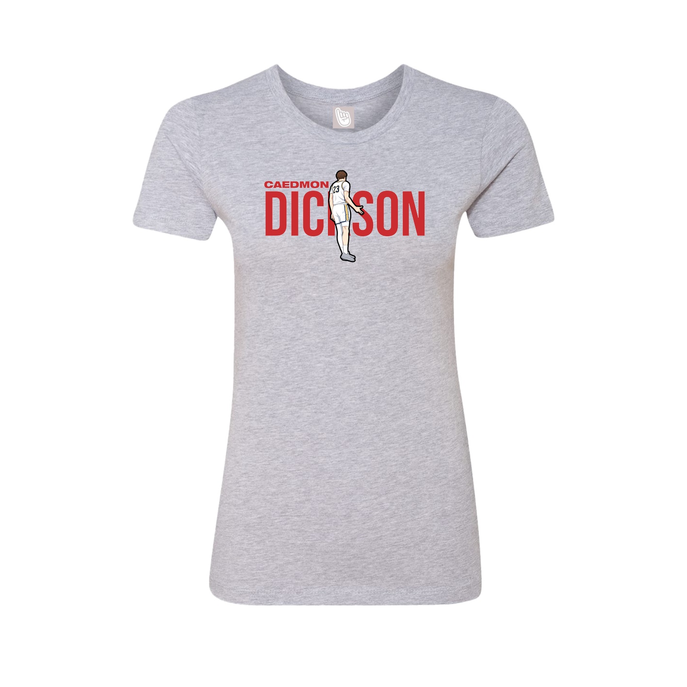 Womens Tee — Player Name in Grey