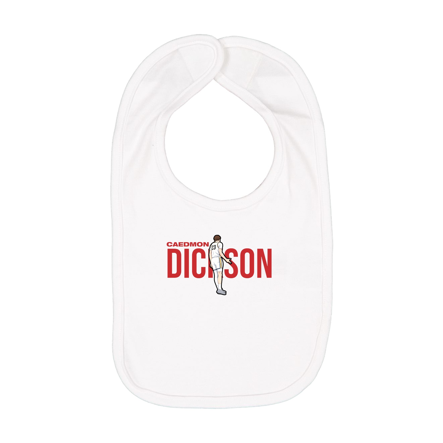 Infant Bib — Player Name in White
