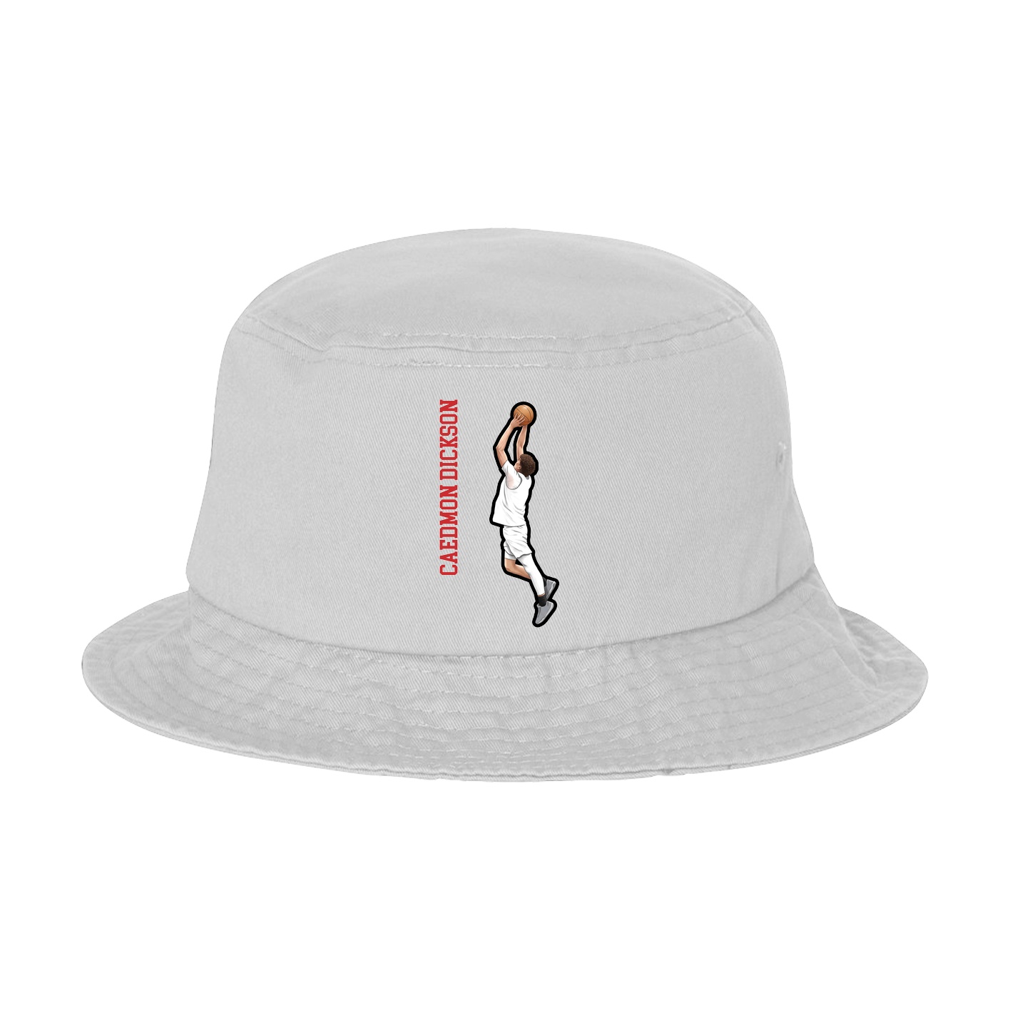 Bucket Cap — Name Vertical in White