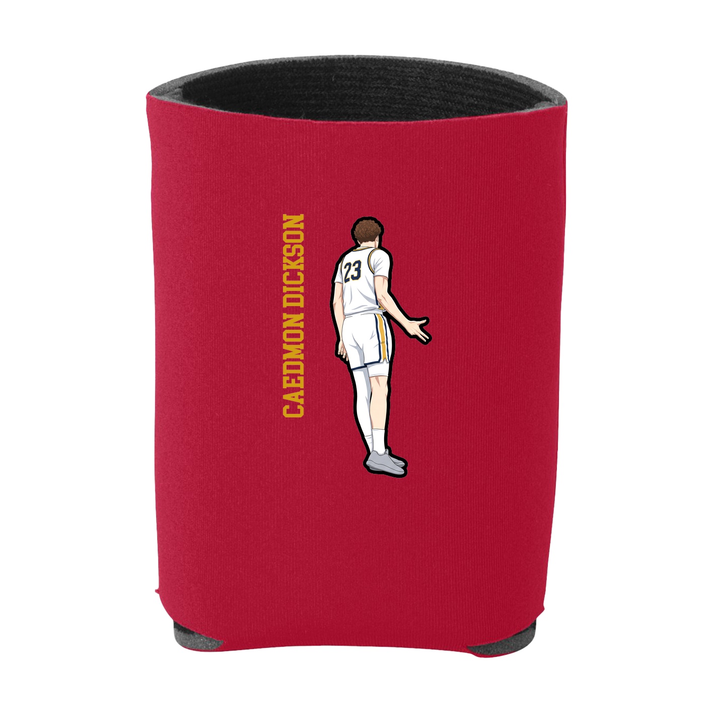 Can Holder — Name Vertical in Red
