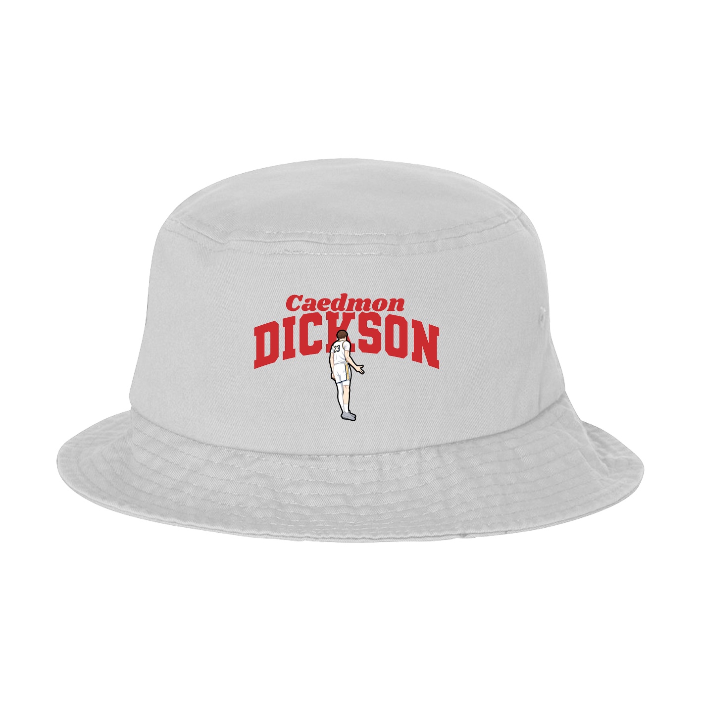 Bucket Cap — Signature Arch in White