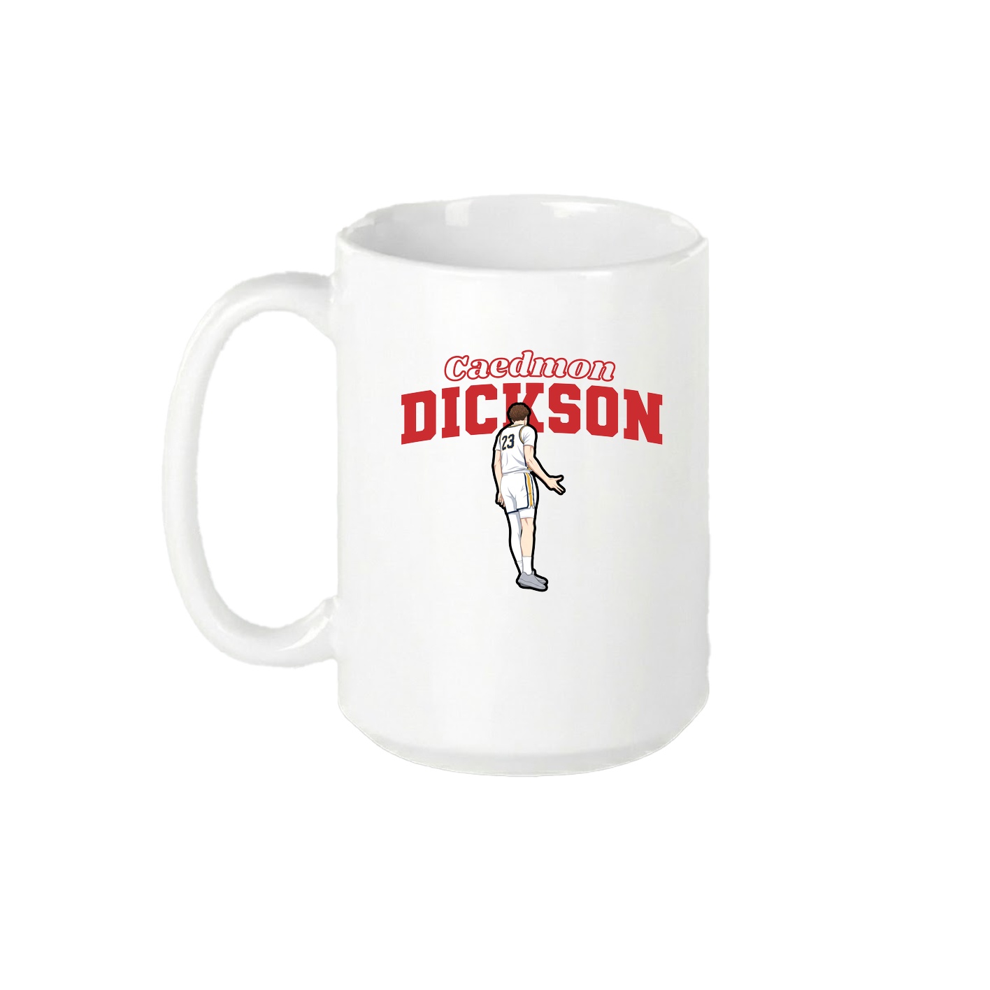 15oz Coffee Mug — Name Arch in White