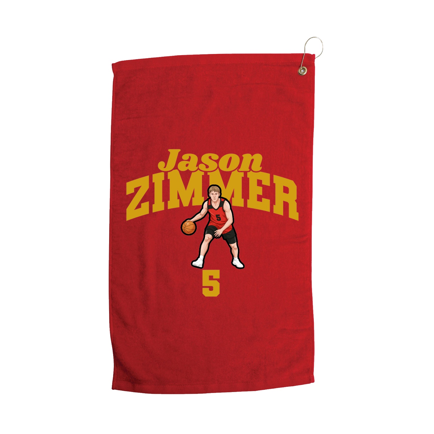 Golf Towel — Signature Arch in Red