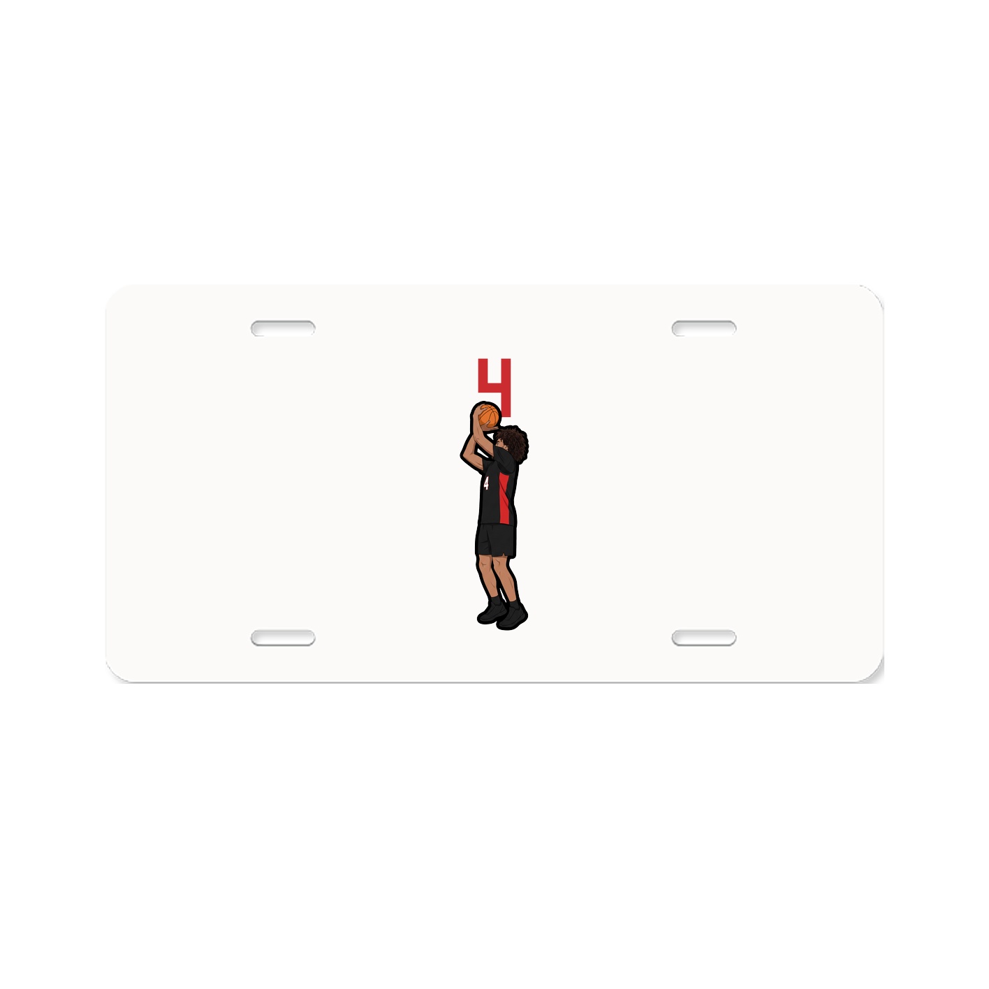 License Plate — Number Top in Classic