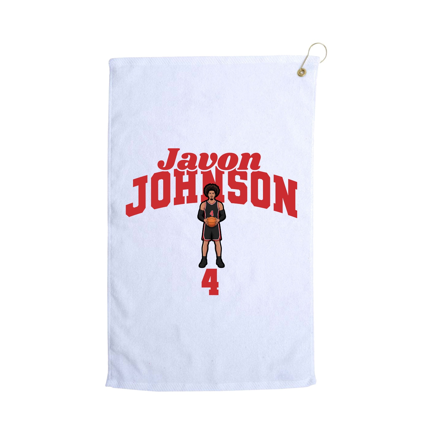 Golf Towel — Signature Arch in White