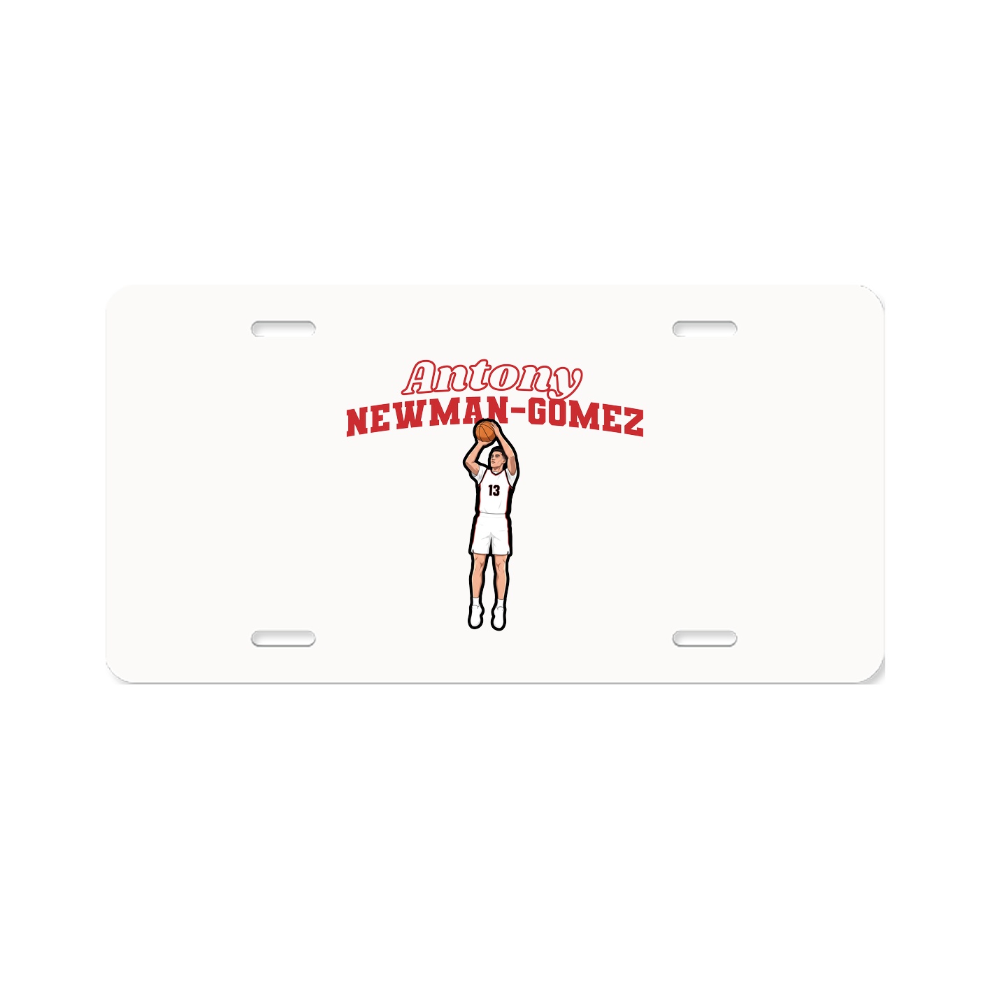 License Plate — Name Arch in Classic