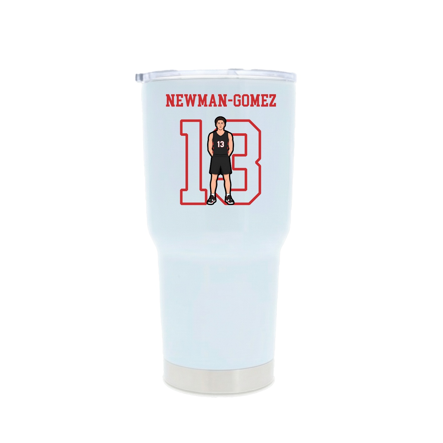 30oz Stainless Steel Tumbler — Shirsey in White