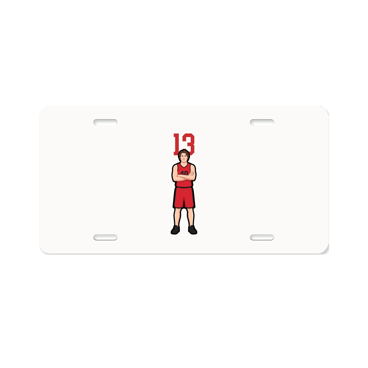 License Plate — Number Top in Classic