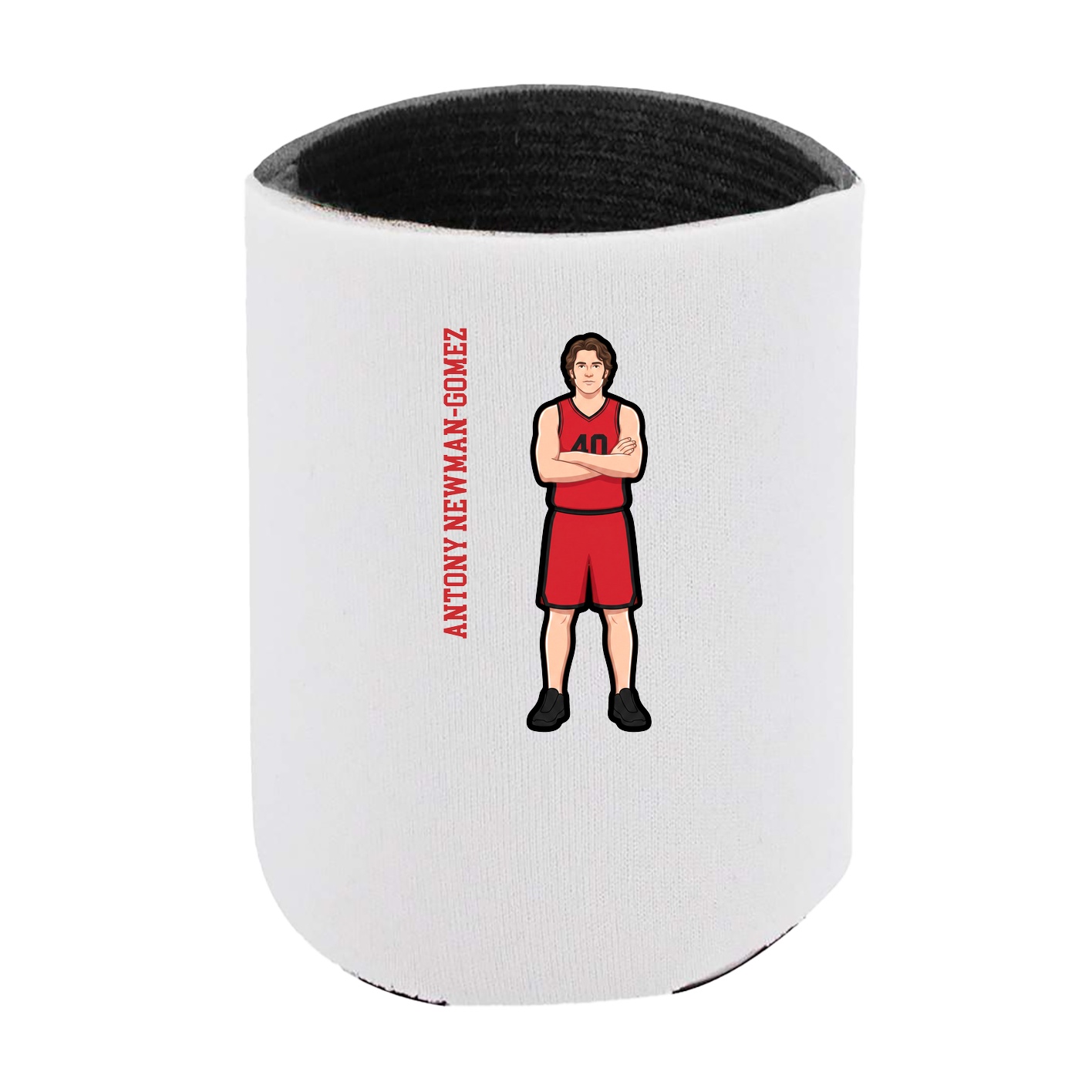 Can Holder — Name Vertical in White