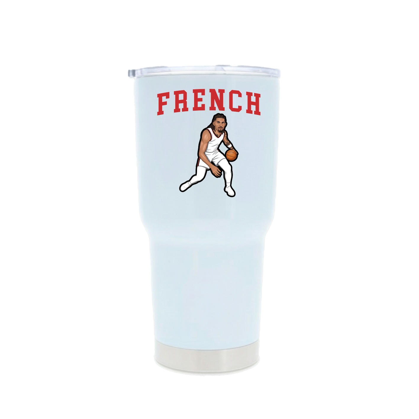 30oz Stainless Steel Tumbler — Shirsey in White