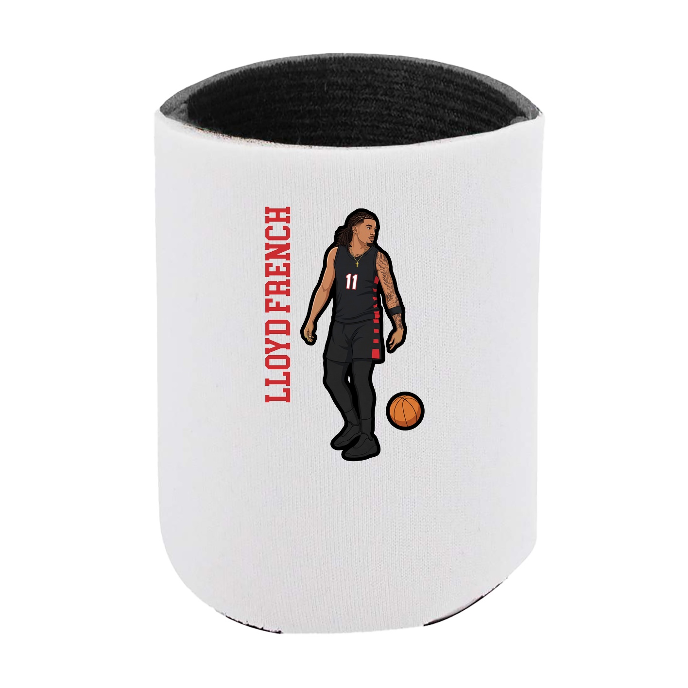 Can Holder — Name Vertical in White