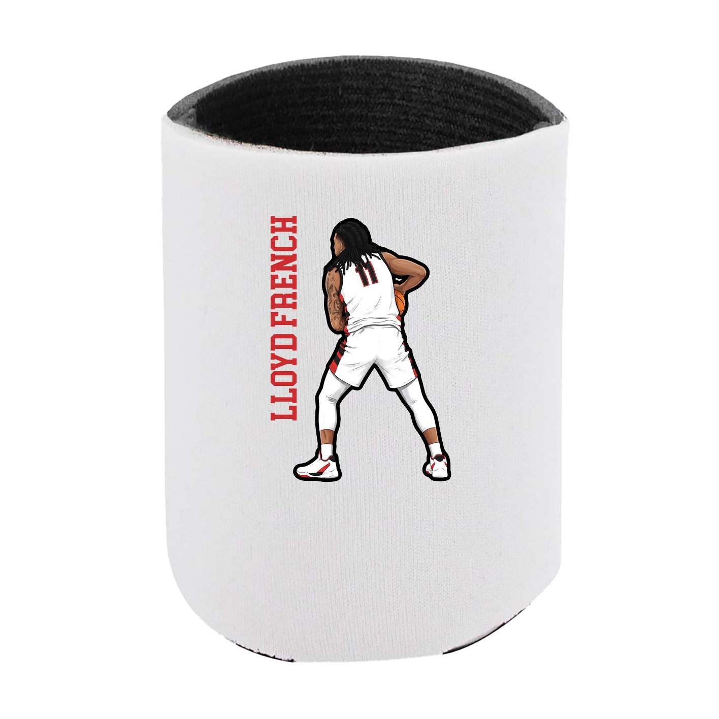 Can Holder — Name Vertical in White