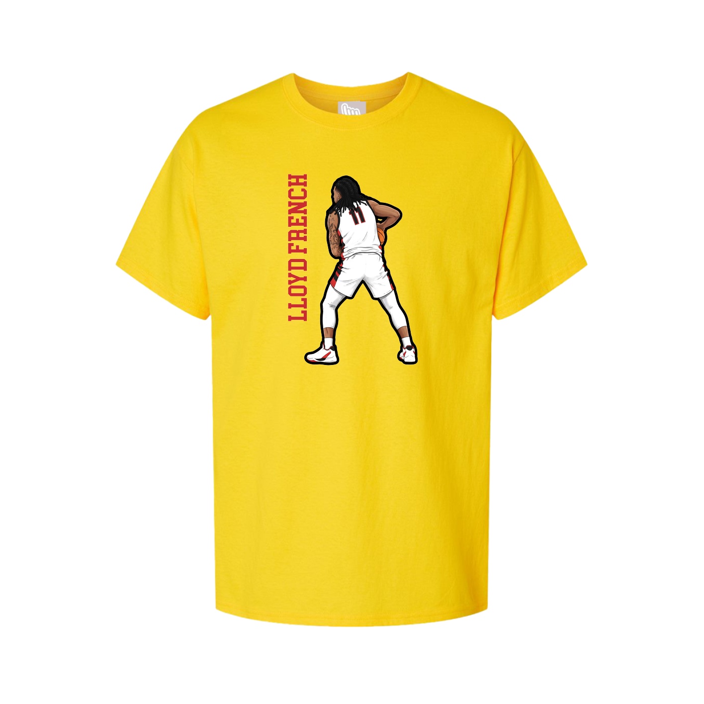 Tee — Name Vertical in Gold