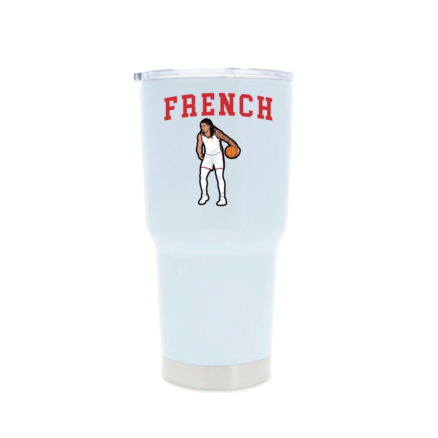 30oz Stainless Steel Tumbler — Shirsey in White