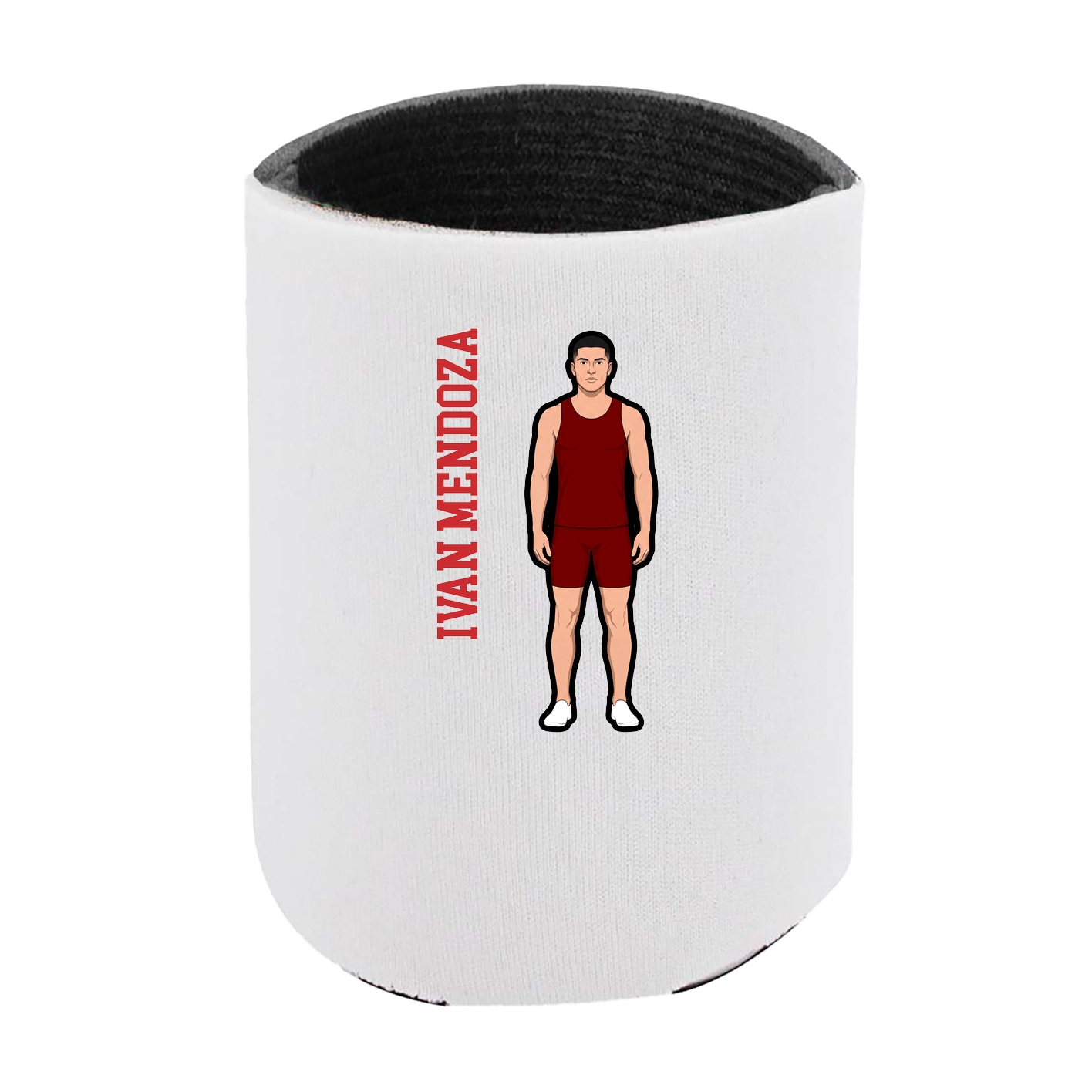 Can Holder — Name Vertical in White