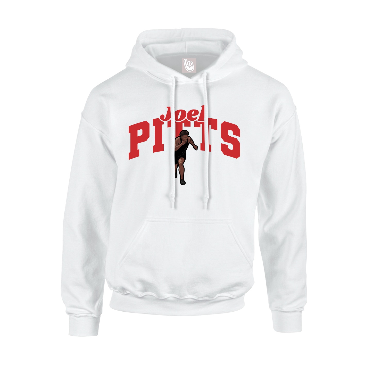 Youth Hoodie — Signature Arch in White