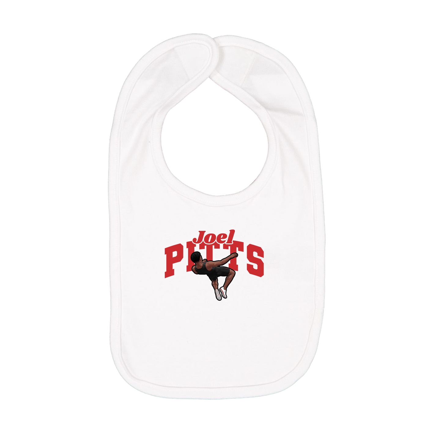 Infant Bib — Signature Arch in White