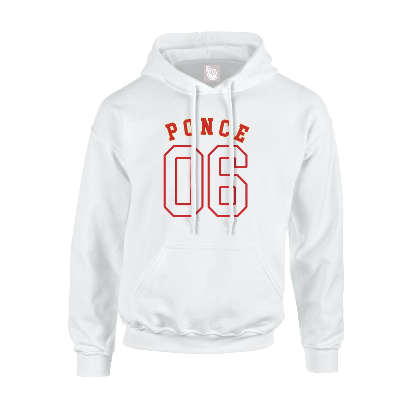 Youth Hoodie — Shirsey Arch in White