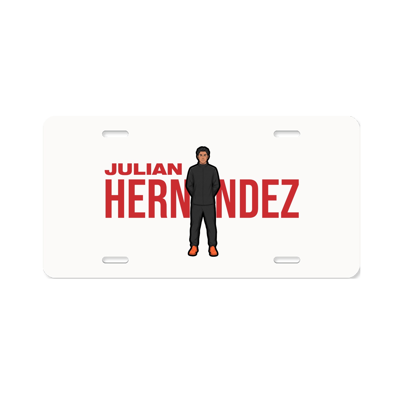 License Plate — Player Name in Classic