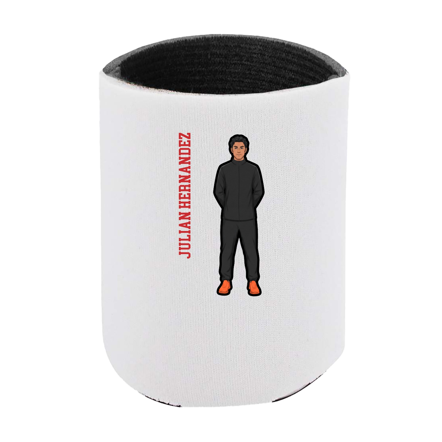 Can Holder — Name Vertical in White