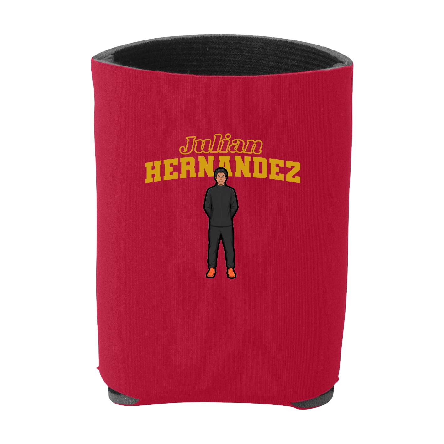 Can Holder — Name Arch in Red