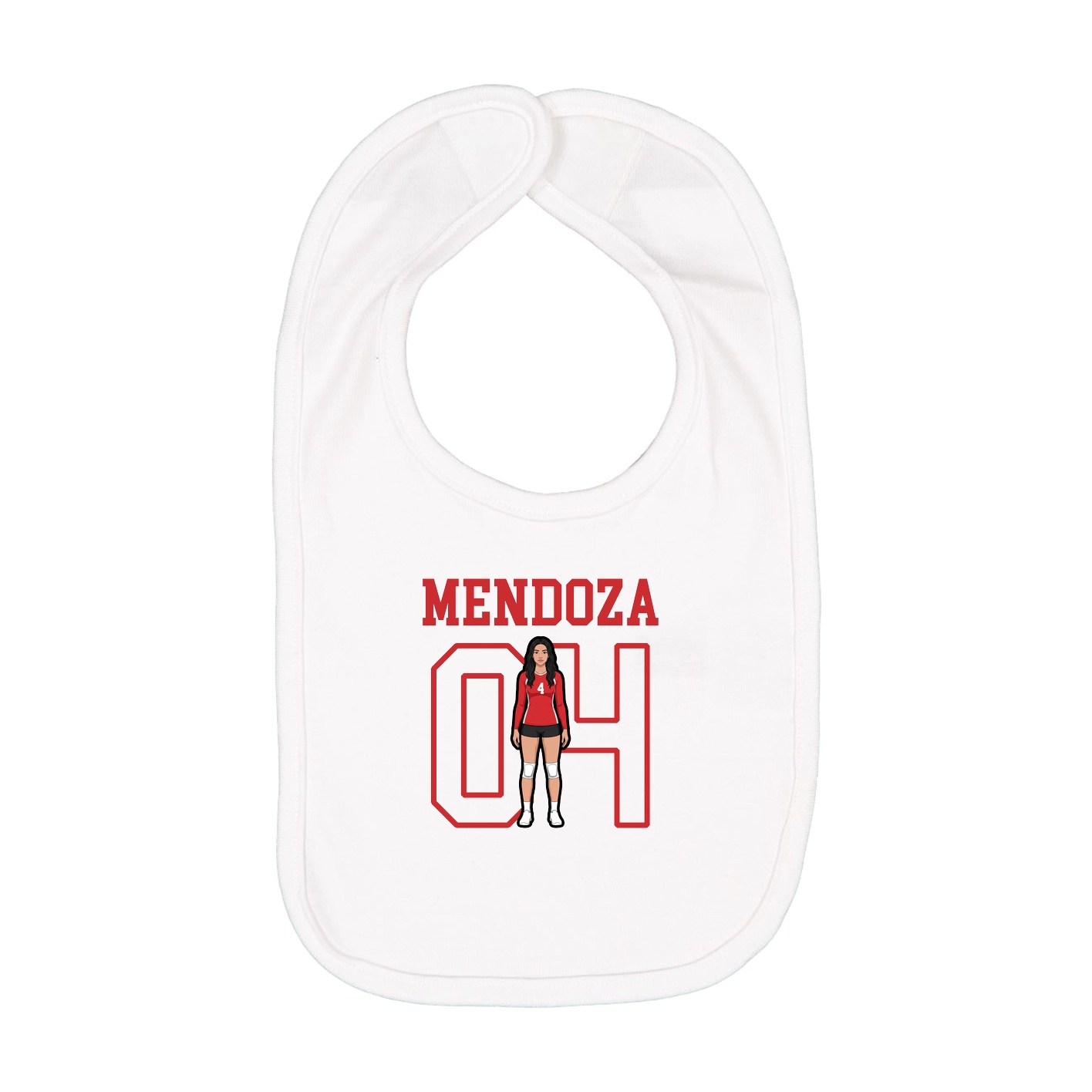 Infant Bib — Shirsey in White