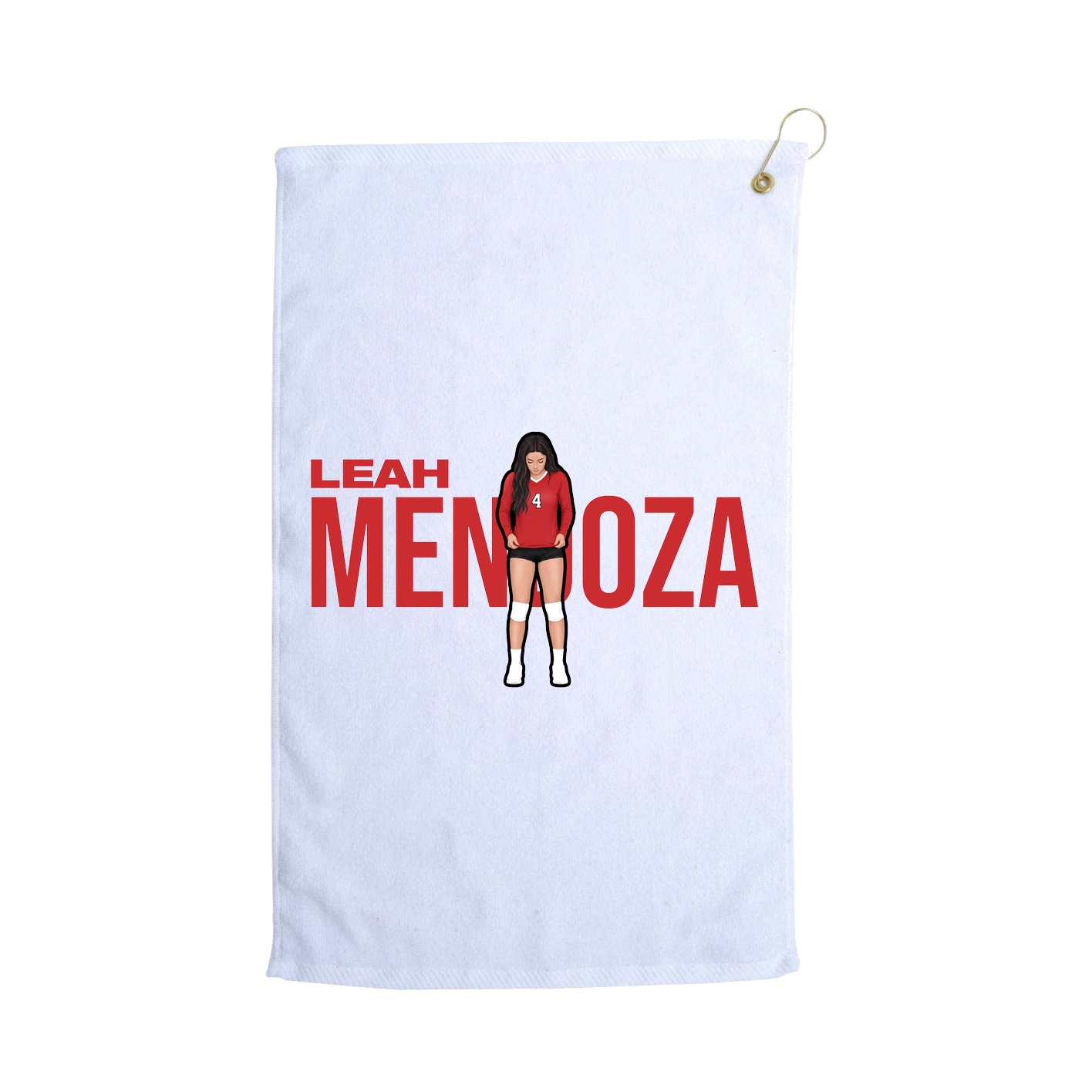 Golf Towel — Player Name in White