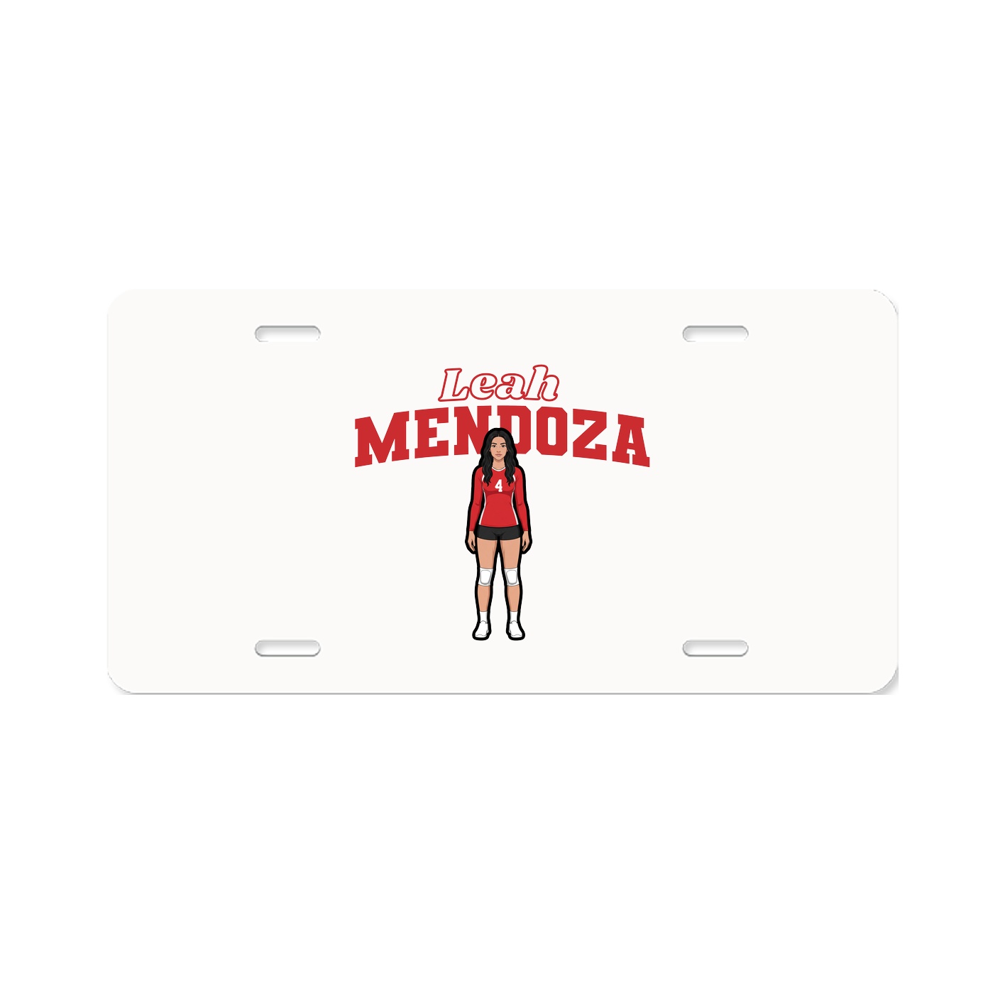License Plate — Name Arch in Classic
