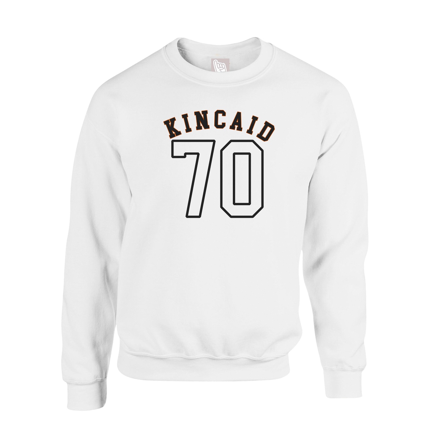 Fleece Crew — Shirsey Arch in White
