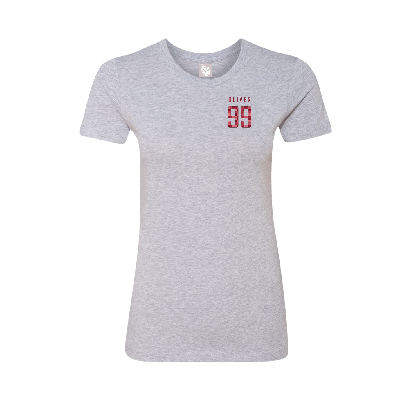 Fitted Women's Tee — Mesh Shirsey in Grey