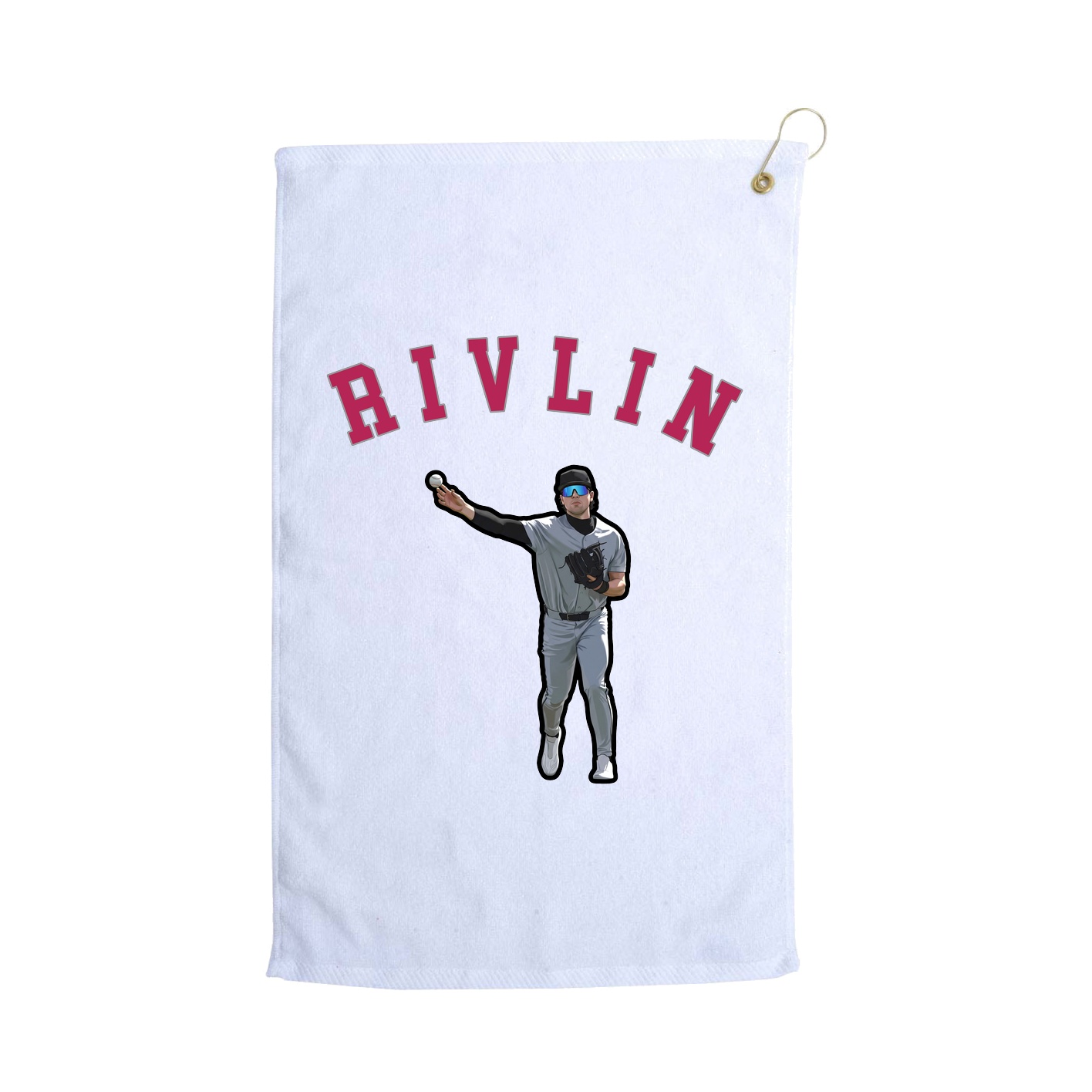 Golf Towel — Shirsey Arch in White