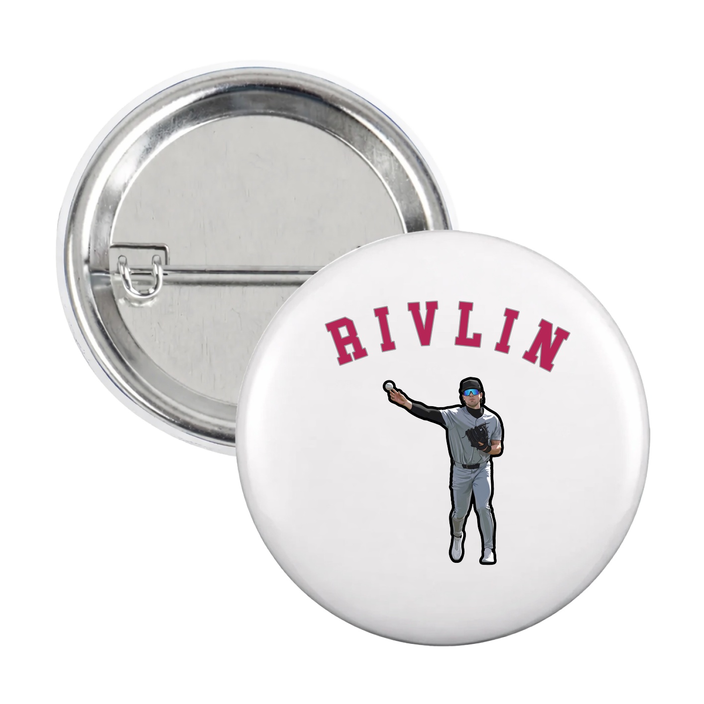 Game Day Button — Shirsey Arch in White