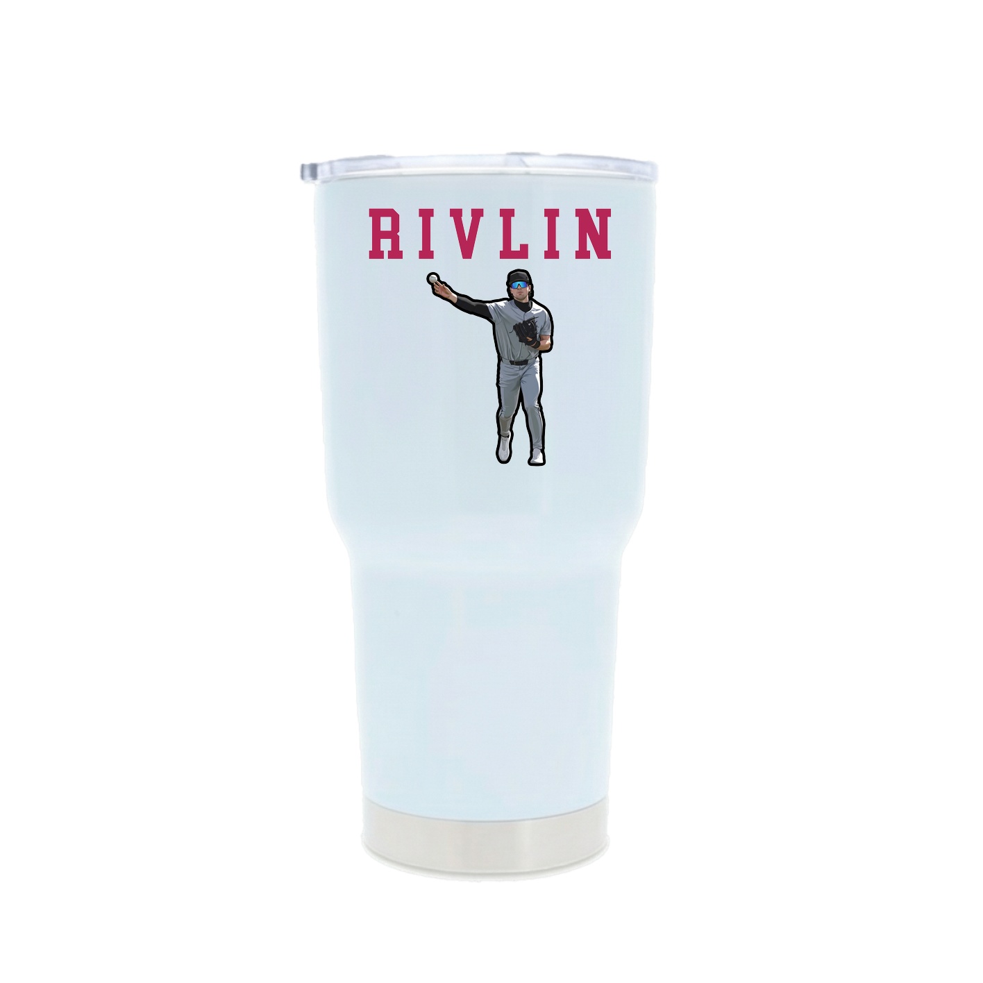 30oz Stainless Steel Tumbler — Shirsey in White