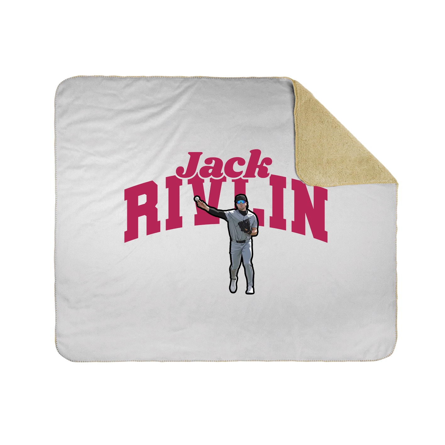Throw Blanket — Signature Arch in White