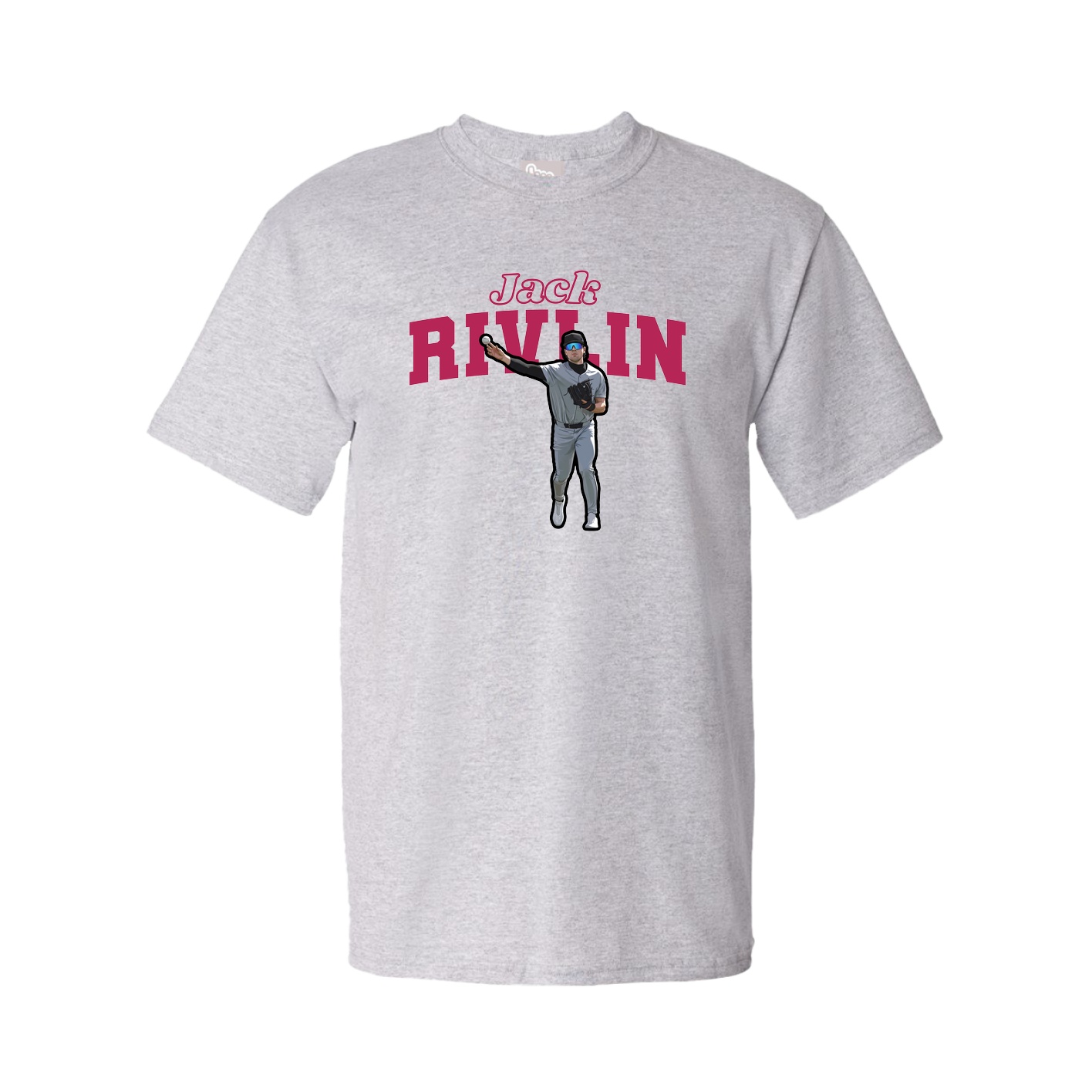 Youth Tee — Name Arch in Grey