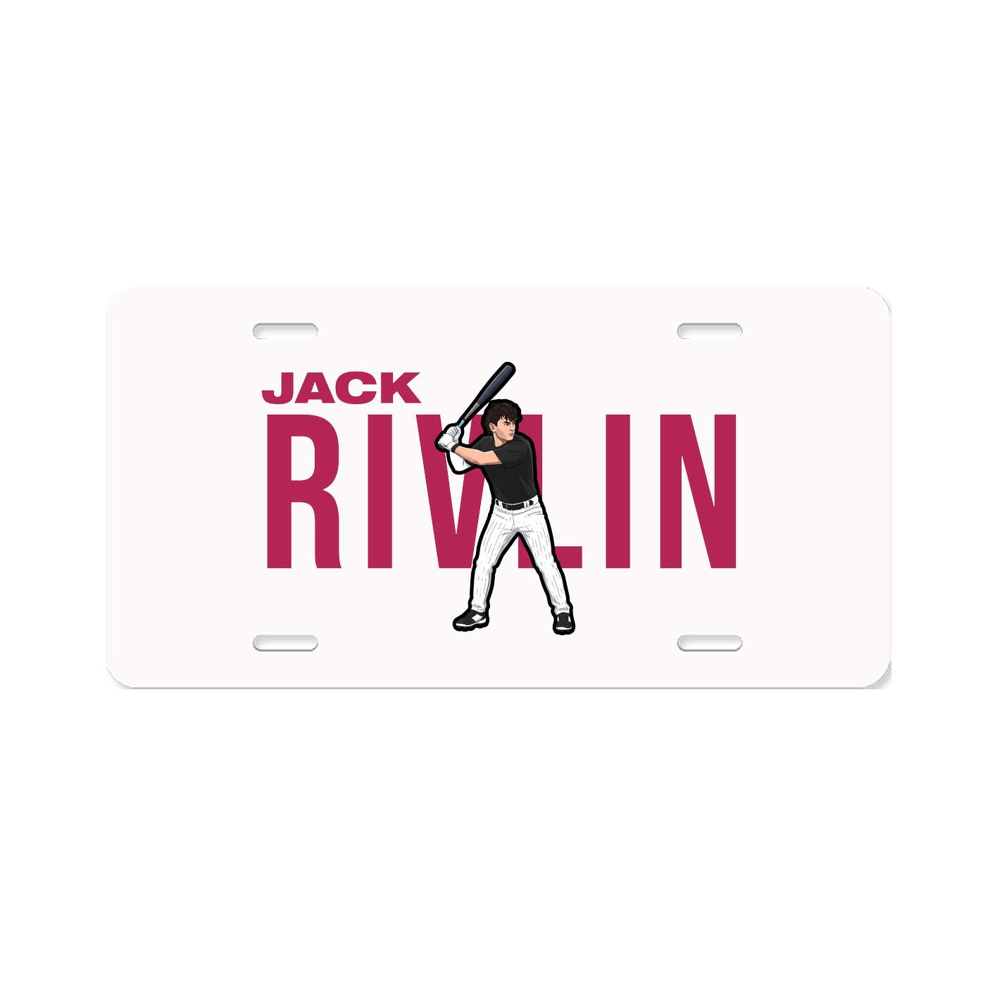 License Plate — Player Name in Classic
